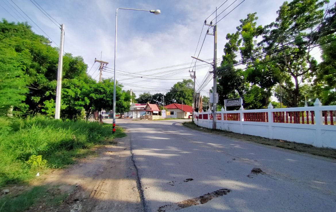 ขายที่ดินถมแล้ว 230 ตร.ว หน้าวัดครุฑธาราม  ตำบลคลองสระบัว อำเภออยุธยา จ.พระนครศรีอยุธยา  