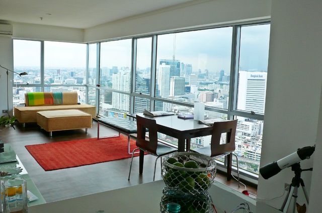 For Rent Silom Suite sathorn 12  fl35,  70 sqm 1 Bed 1 Bath