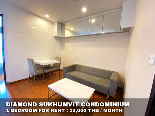 (เช่า) FOR RENT DIAMOND SUKHUMVIT / 1 bedroom / 35 Sqm.**12,000**NEXT TO BTS ONNUT