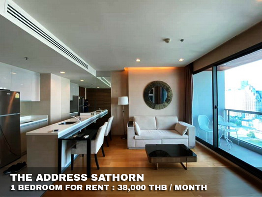 (เช่า) FOR RENT THE ADDRESS SATHORN / 1 bedroom / 55 Sqm.**38,000** CLOSE BTS CHONGNONSI