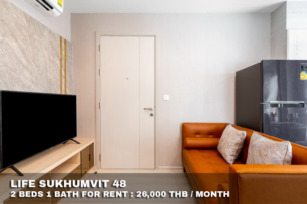 (เช่า) FOR RENT LIFE SUKHUMVIT 48 / 2 beds 1 bath / 40 Sqm.**26,000** CLOSE BTS PHRAKANONG