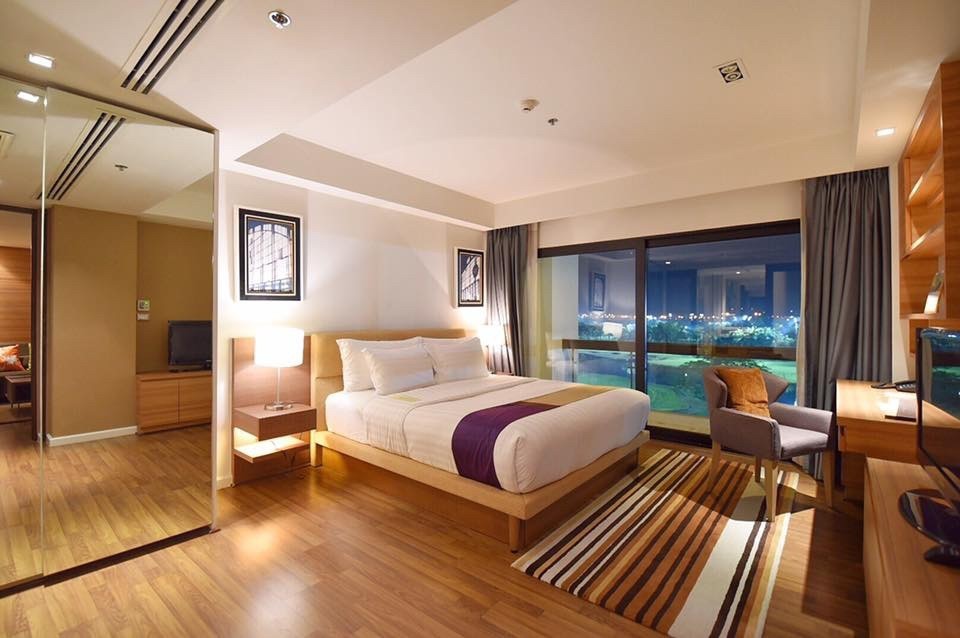 ให้เช่า ซัมเมอร์ การ์เด้นท์ แจ้งวัฒนะ (โรงแรม) ตึก A ชั้น 1 ห้องนอน Suite ขนาด 109 ตรม. 